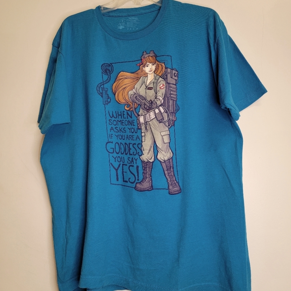Ghostbusters Tee Villain Unisex XL Blue Tee new washed Karen Hallion